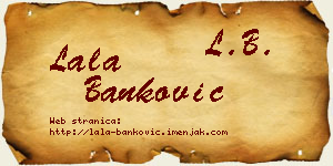 Lala Banković vizit kartica